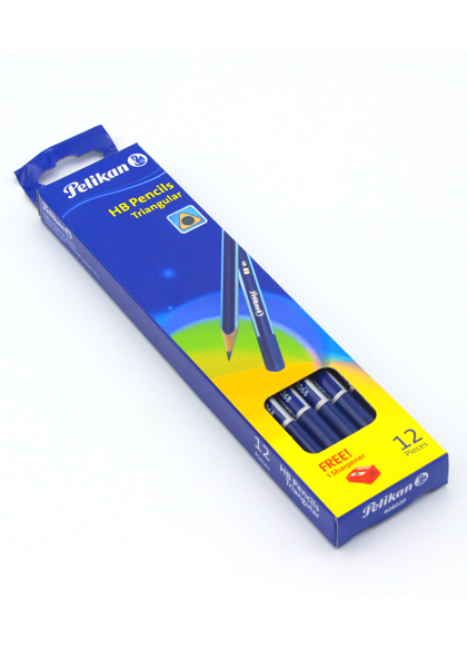 Pelikan Triangular HB Pencils Without Eraser 12S 408020